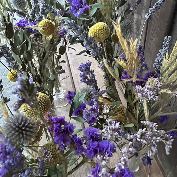 Tisch-Väschen Trockenblumen (5 Stk.)